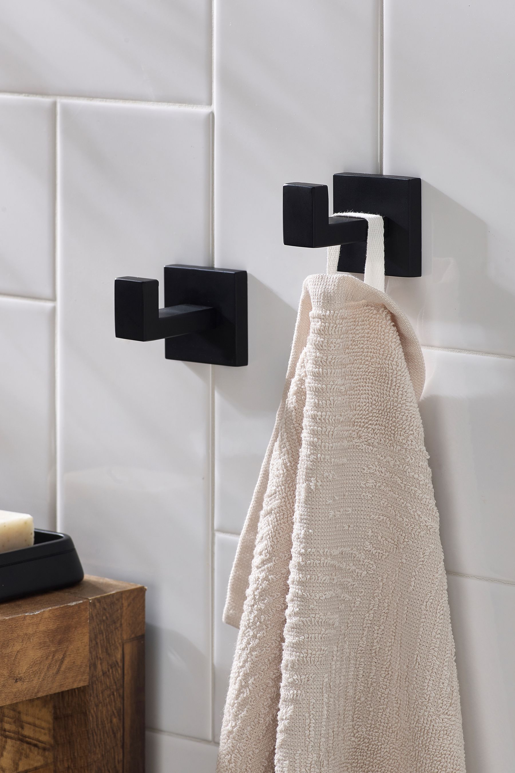 Buy Black Wall Mount Hooks from Next United Arab Emirates
