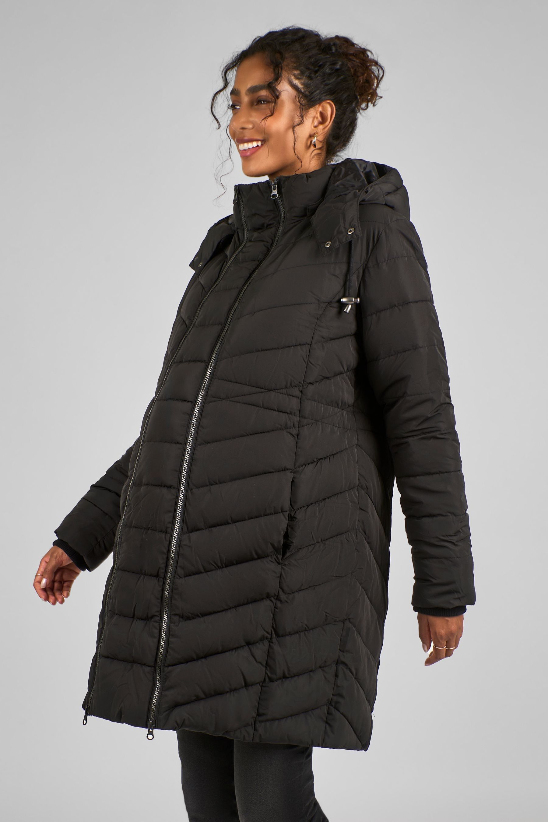 Buy JoJo Maman Bebe Black 2 in 1 Maternity Puffer Coat from Next Canada