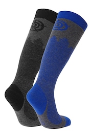 Tog 24 Blue Aprica Ski Socks 2 Packs - Image 2 of 2