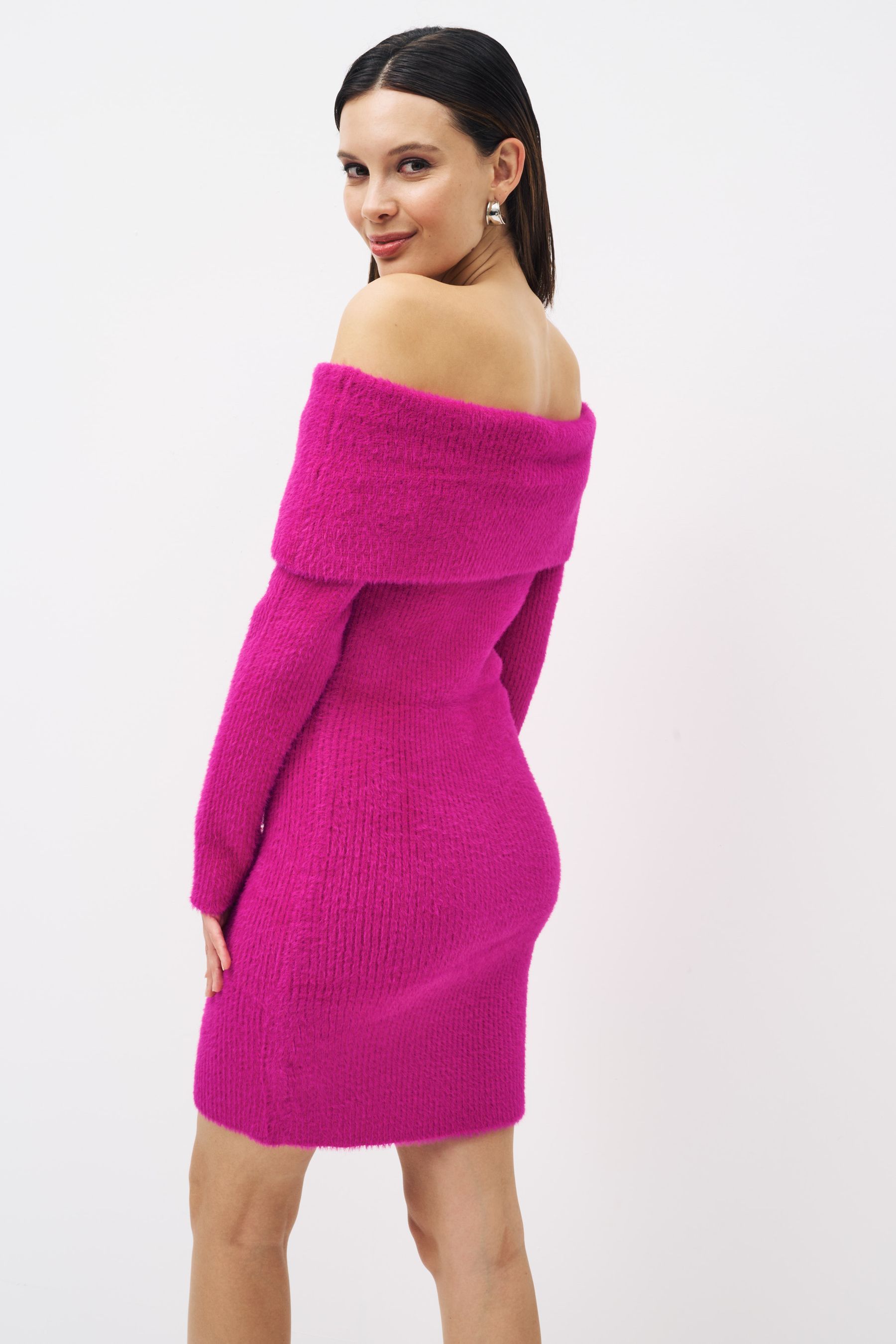 Fluffy jumper dress store