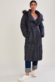 Monsoon Vera Vertical Stitch Padded Coat - Image 1 of 4