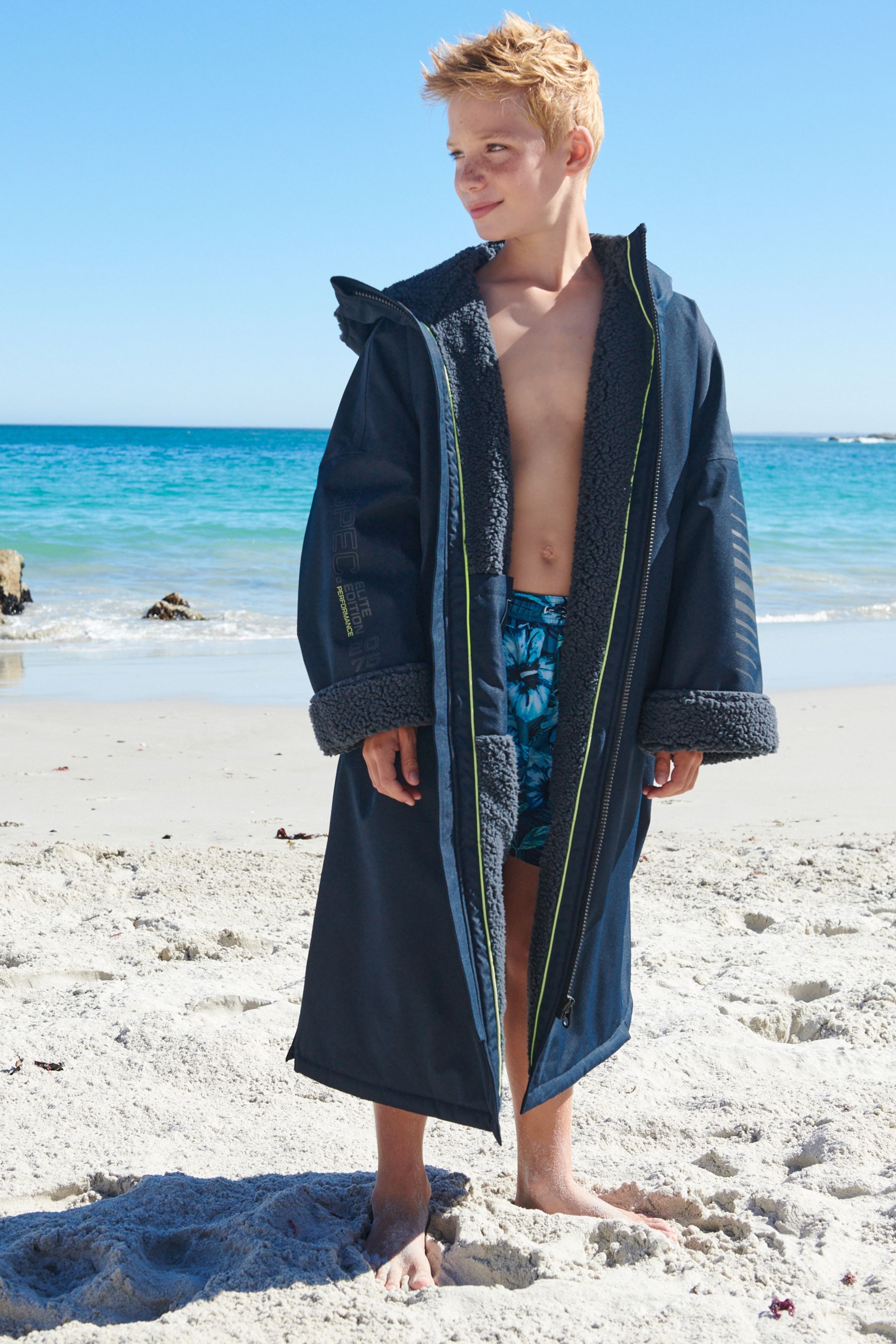 Buy Bleu marine Peignoir de rechange impermeable 3 16 ans from Next Luxembourg