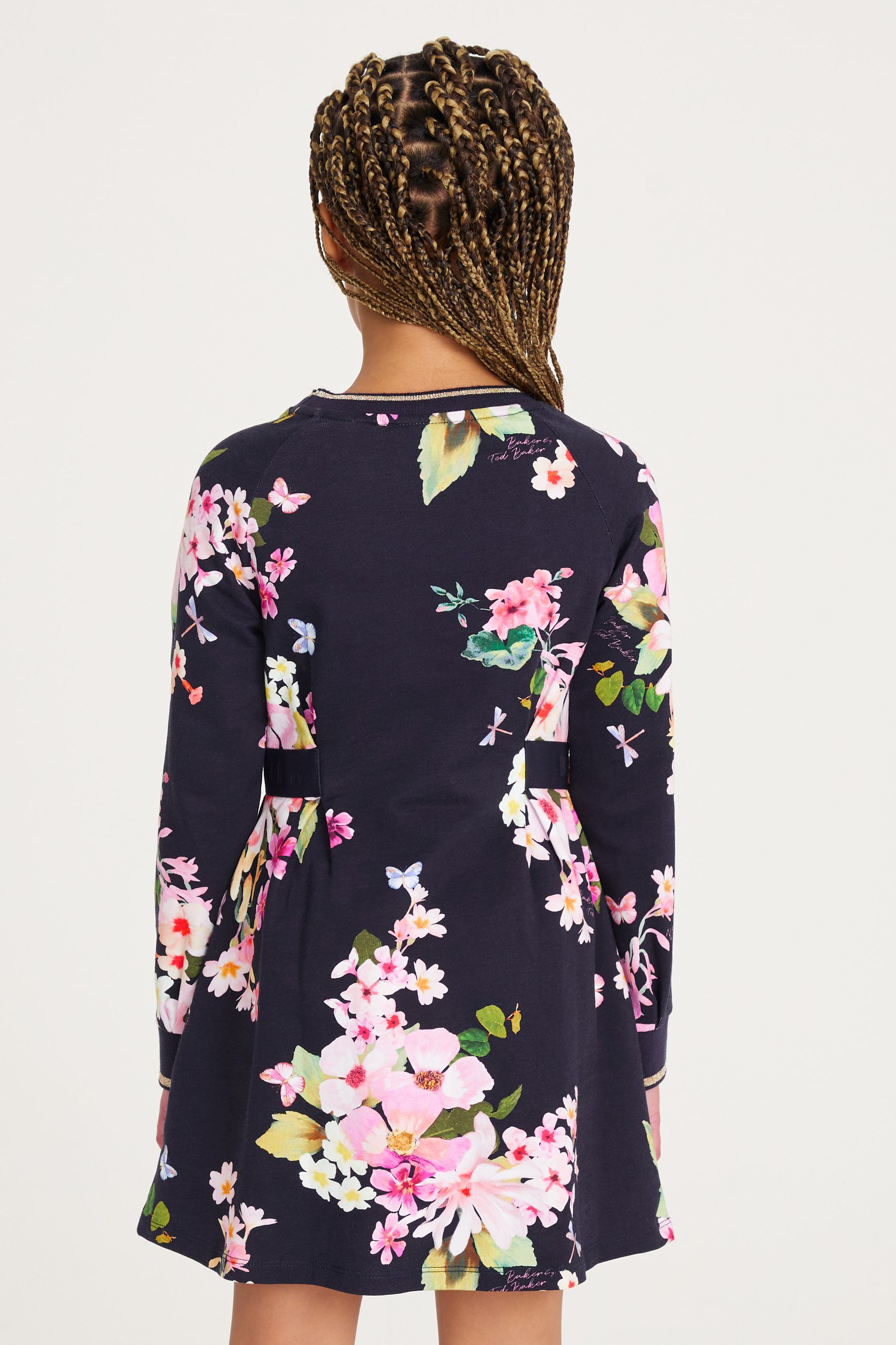Buy Baker by Ted Baker Navy Floral Jersey Dress from Next Luxembourg