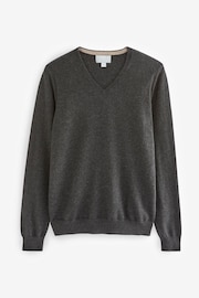 Pure Collection 100% Cashmere V-Neck Jumper - Image 2 of 2