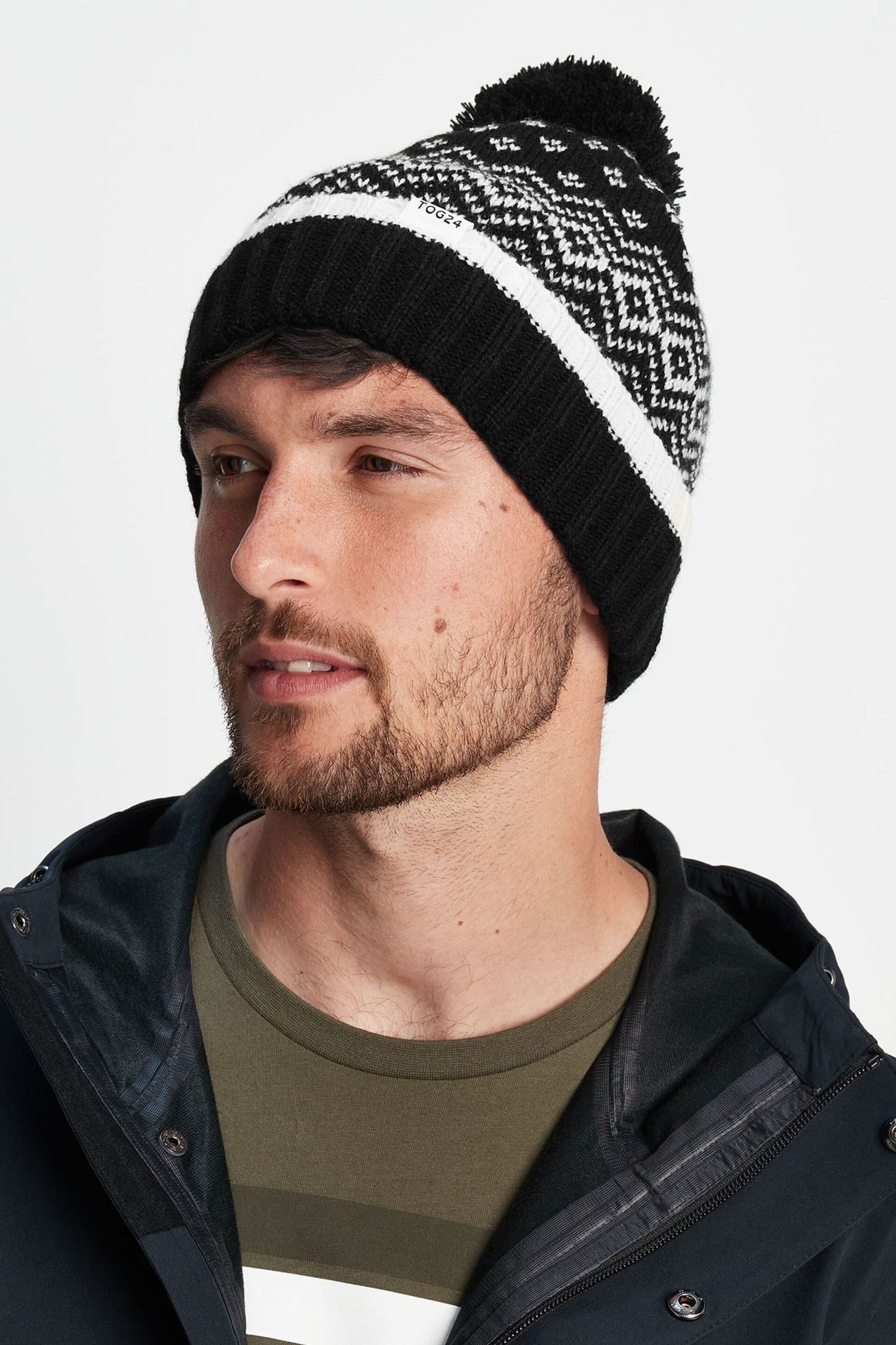 Tog 24 Black Cawley Knitted Hat - Image 2 of 3
