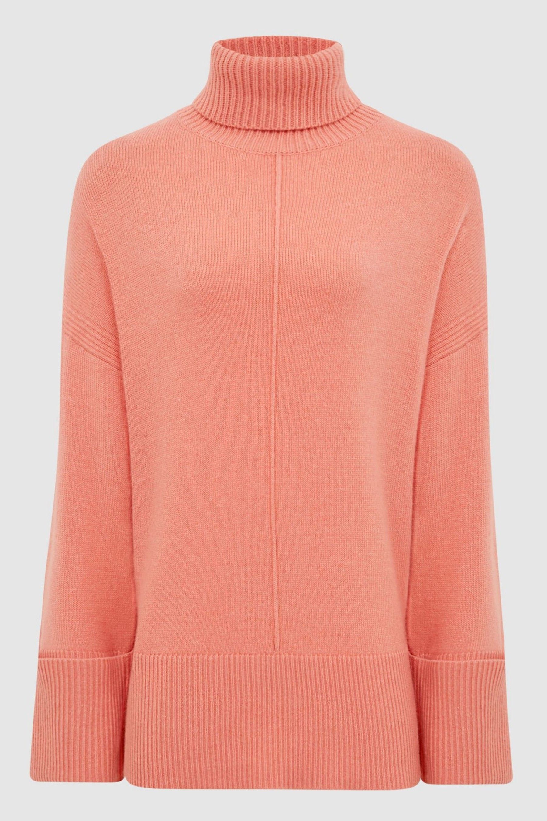 Buy Reiss Pink Sarah Wool Cashmere Roll Neck Jumper from Next Malta