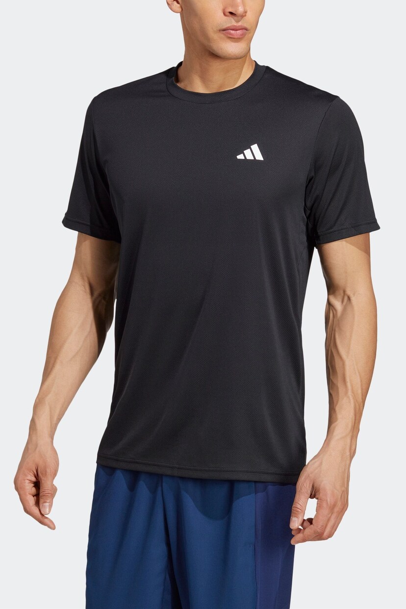 adidas Black Train Essentials Training T-Shirt - Image 4 of 6