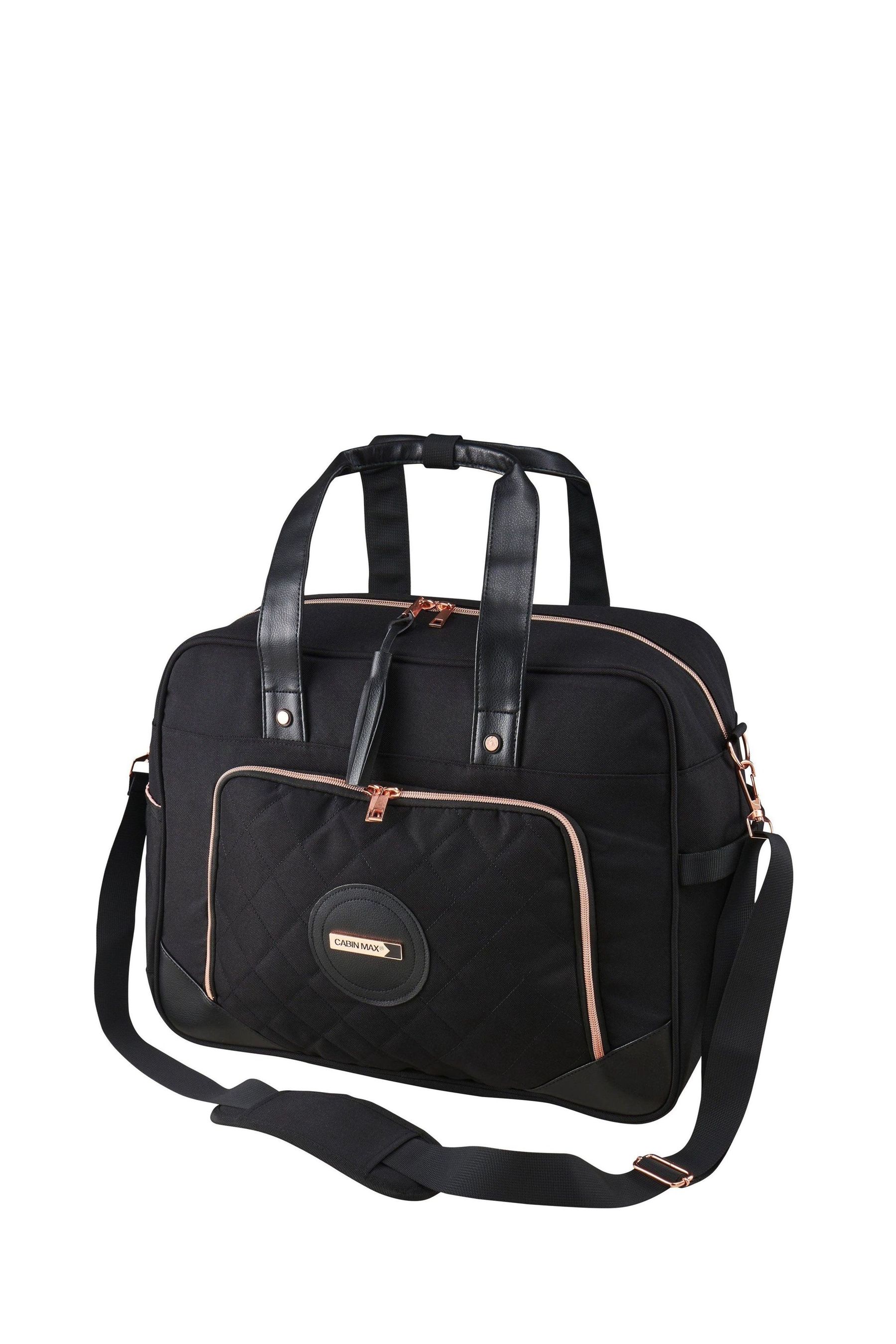 Cabin Max Black Vela 30L Ladies Tote Holdall Bag 45x36x20cm