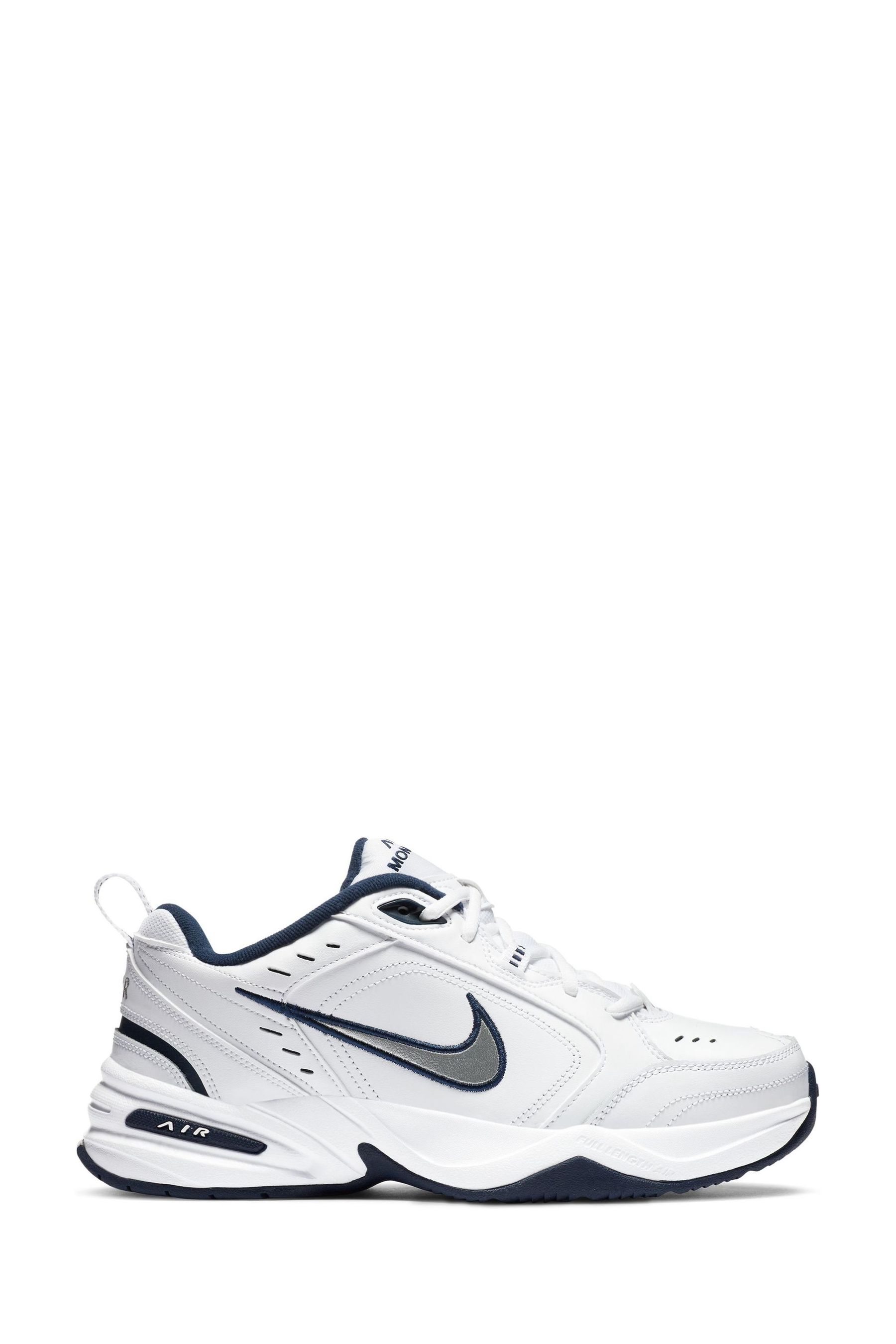 Buy Nike Grey White Air Monarch IV Training Trainers from Next Luxembourg