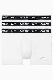 Nike White Everyday Cotton Stretch Trunks 3 Pack - Image 1 of 4