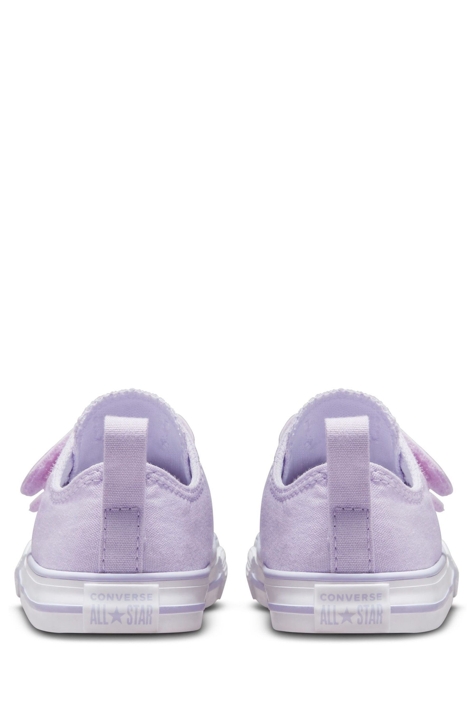 Buy Converse Lilac Purple Shine 2V Easy On Infant Trainers from Next Ireland