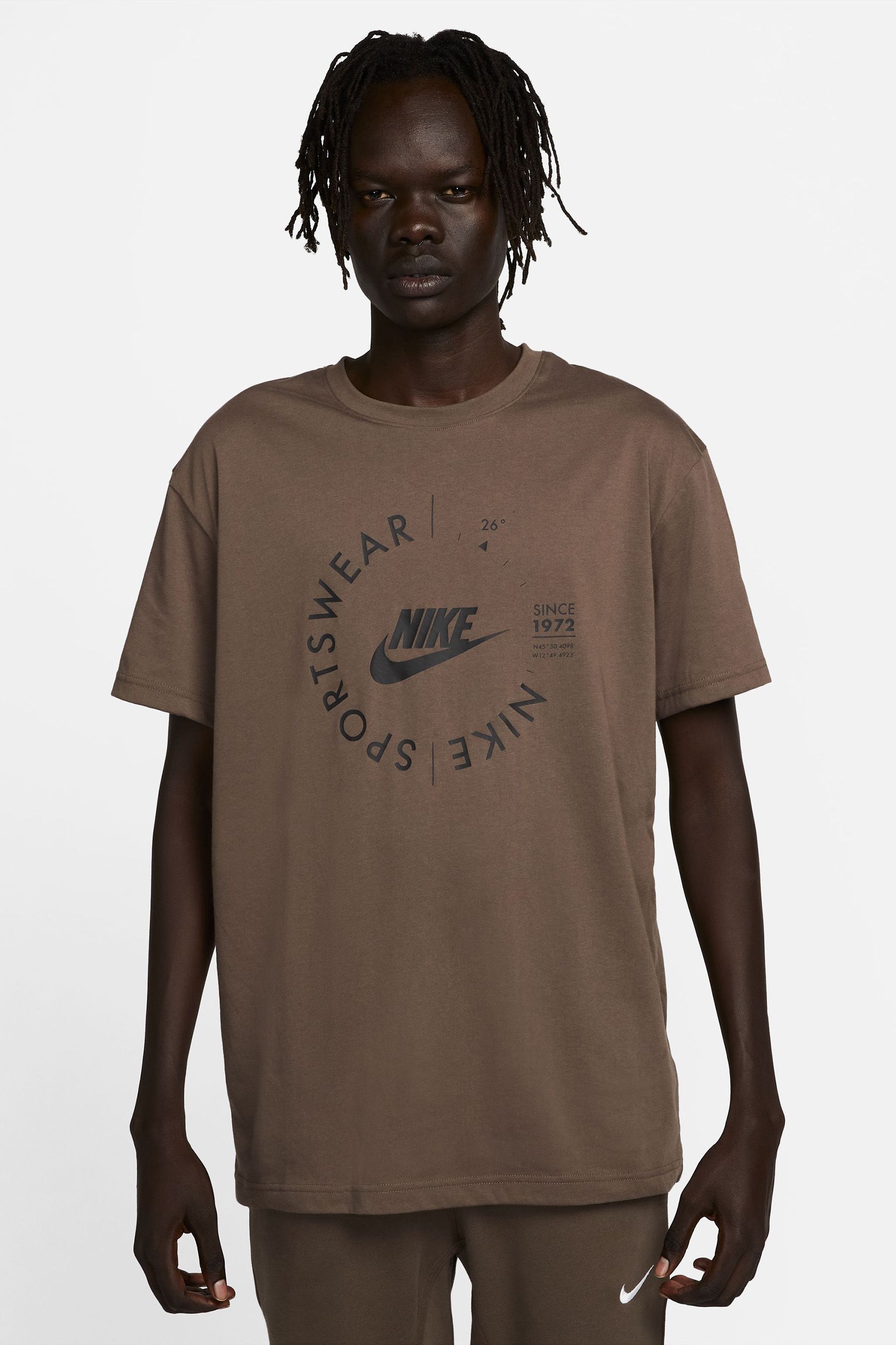 Buy Nike Brown Sports Utility Printed Graphic T Shirt from Next Luxembourg