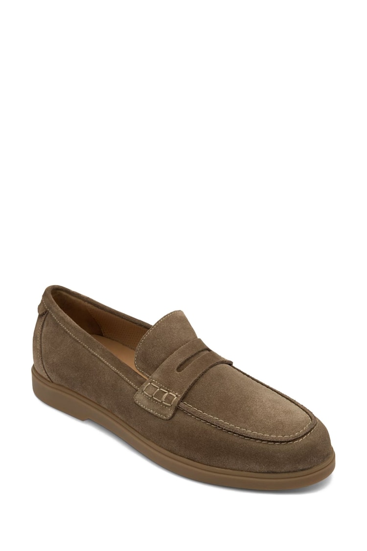 Loake Flint Suede Saddle Brown Loafers - Image 2 of 3