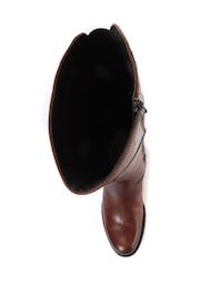 Jones Bootmaker Slim Fit Rachel Rider Brown Boots - Image 5 of 6