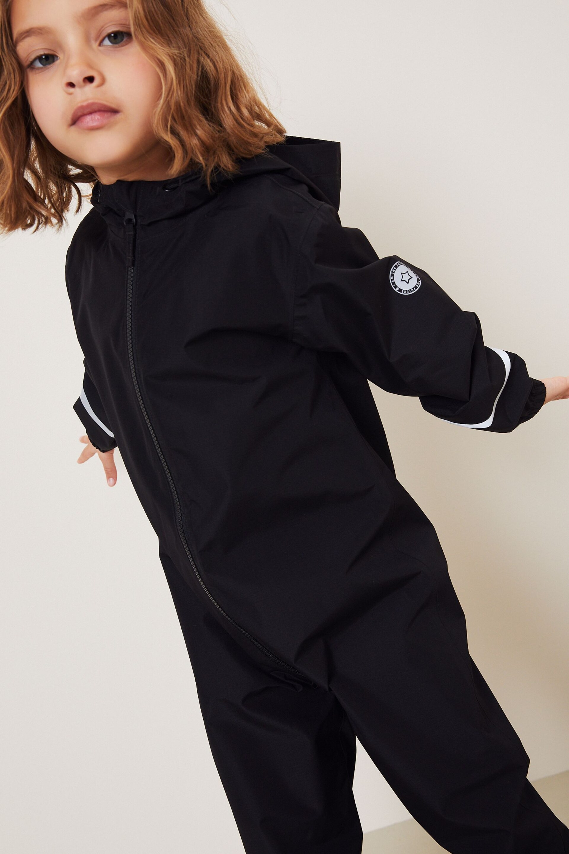Black Waterproof Puddlesuit (12mths-10yrs) - Image 5 of 7