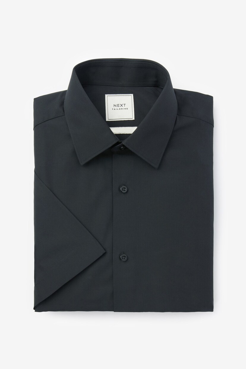 Black Regular Fit Easy Care Shirt - Image 5 of 7
