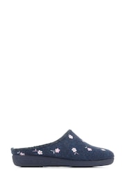 Jones Bootmaker Blue Elodia Embroidered Slipper Clogs - Image 1 of 5