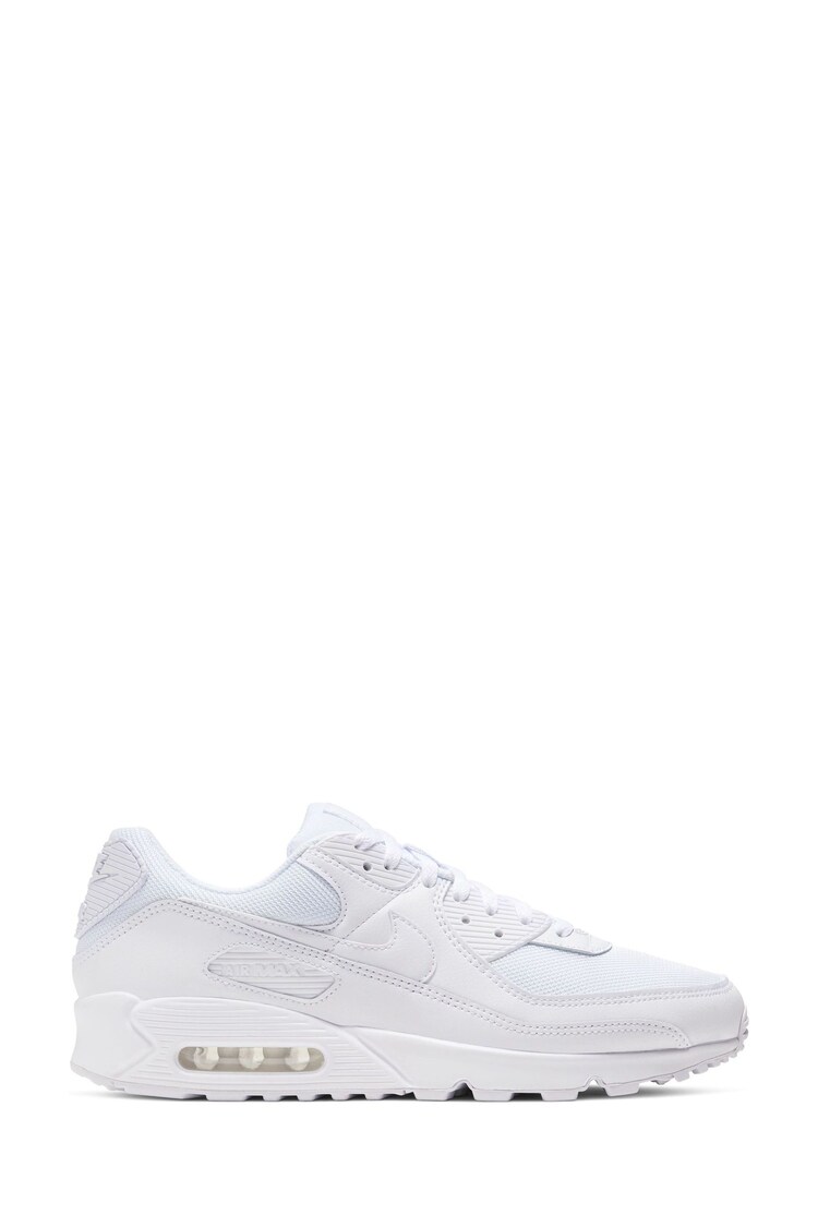 Nike White Air Max 90 Trainers - Image 1 of 11