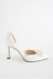 Ivory Forever Comfort® Wedding Corsage Satin High Heels Bridal Shoes - Image 6 of 10