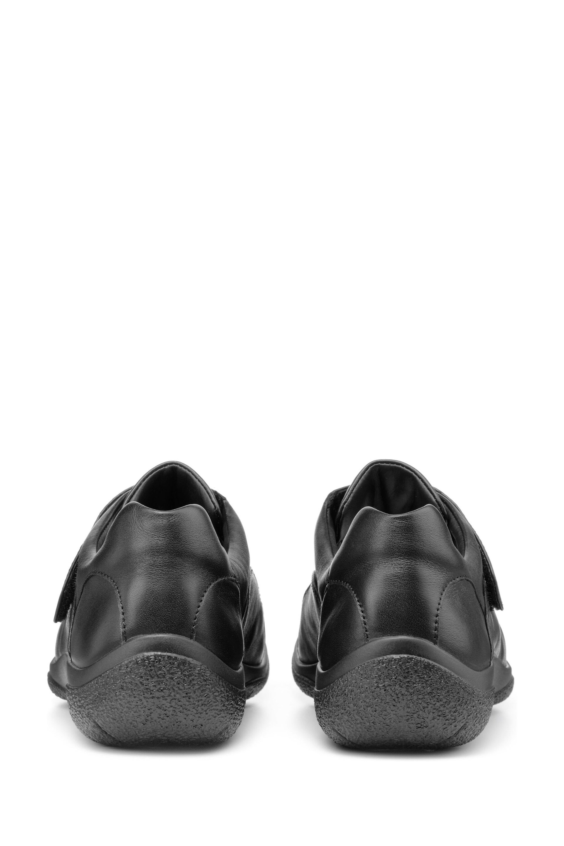 Hotter Sugar II Wide Fit Touch Fastening Black Shoes - Image 3 of 4