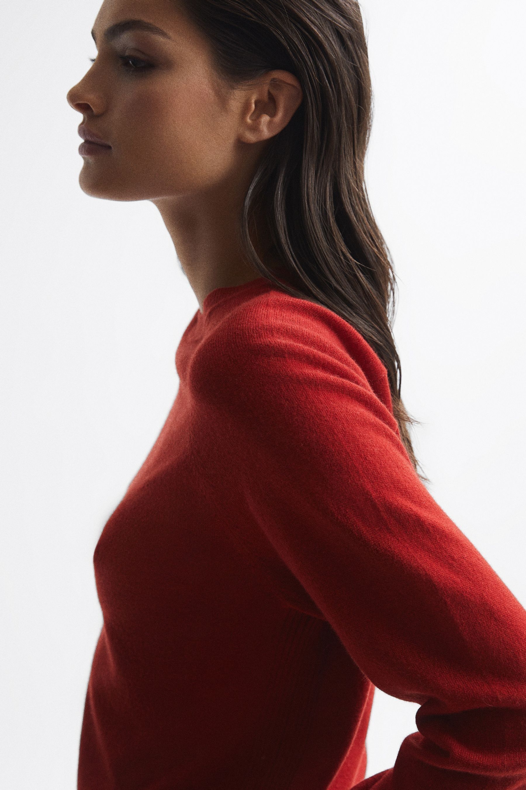 Buy Reiss Red Audrey Crew Neck Knitted Jumper from the Next UK online shop