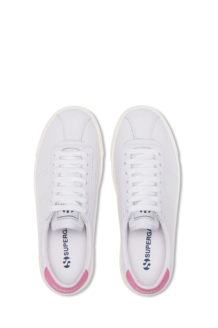 Superga 2843 Club S Comfort Leather White Trainers - Image 2 of 5