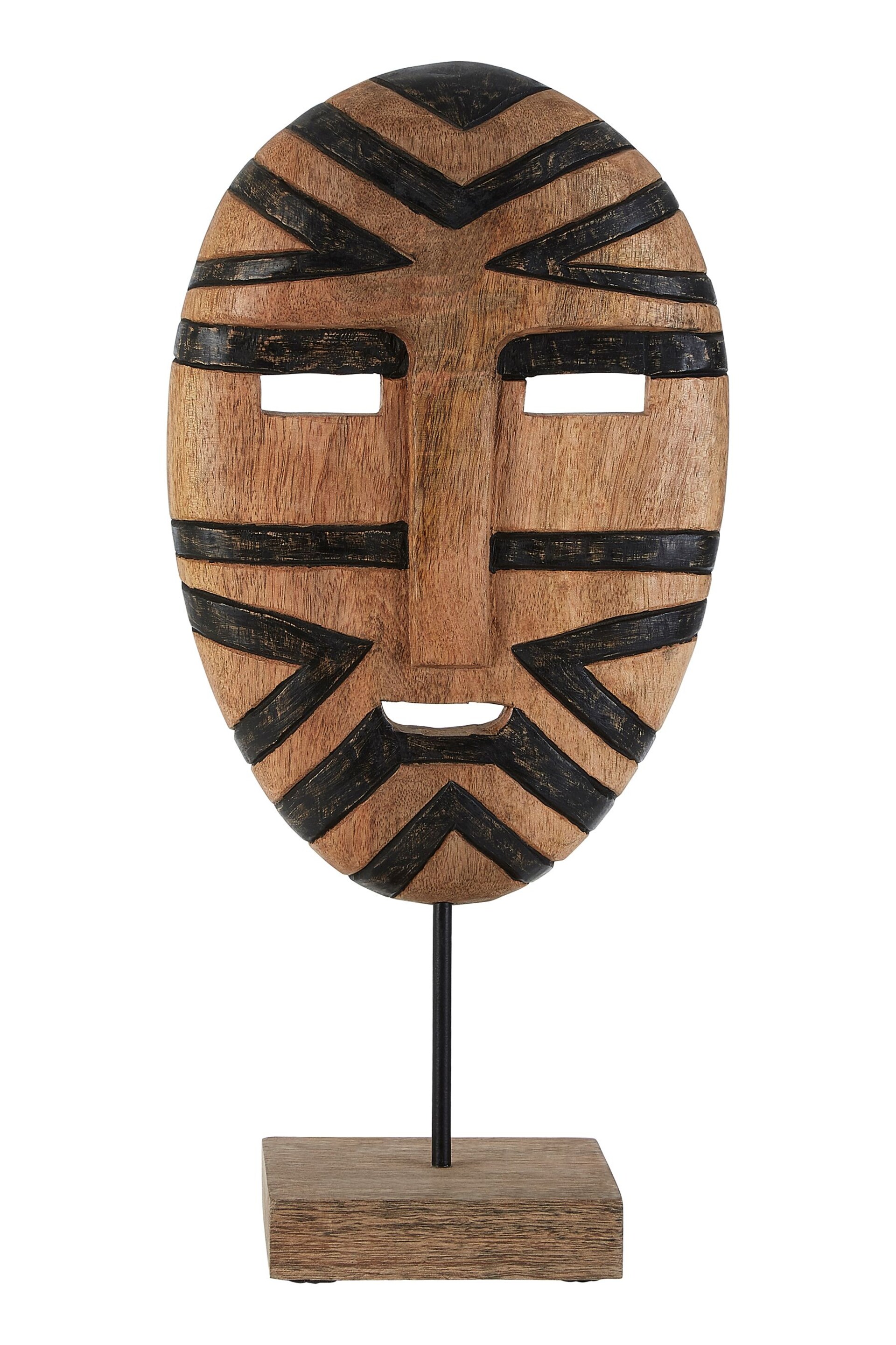 Fifty Five South White Bantu Tribal Wooden Sculpture - Image 2 of 4