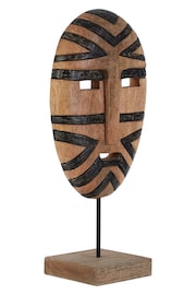 Fifty Five South White Bantu Tribal Wooden Sculpture - Image 3 of 4