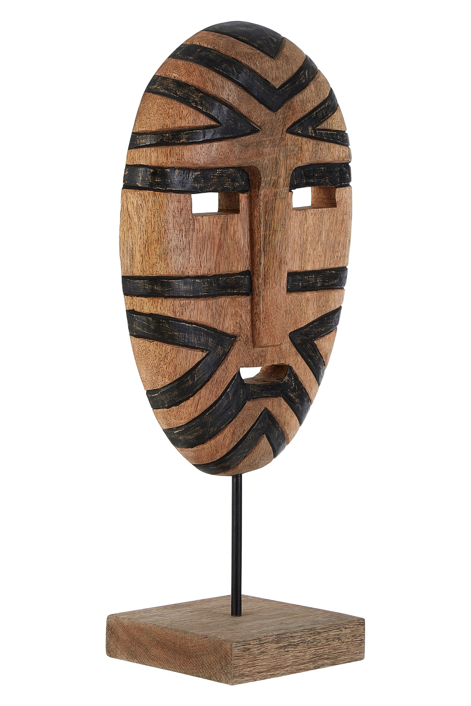 Fifty Five South White Bantu Tribal Wooden Sculpture - Image 3 of 4