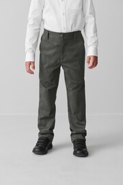 Clarks Grey Senior Boys School Straight Leg Trousers - Image 2 of 7