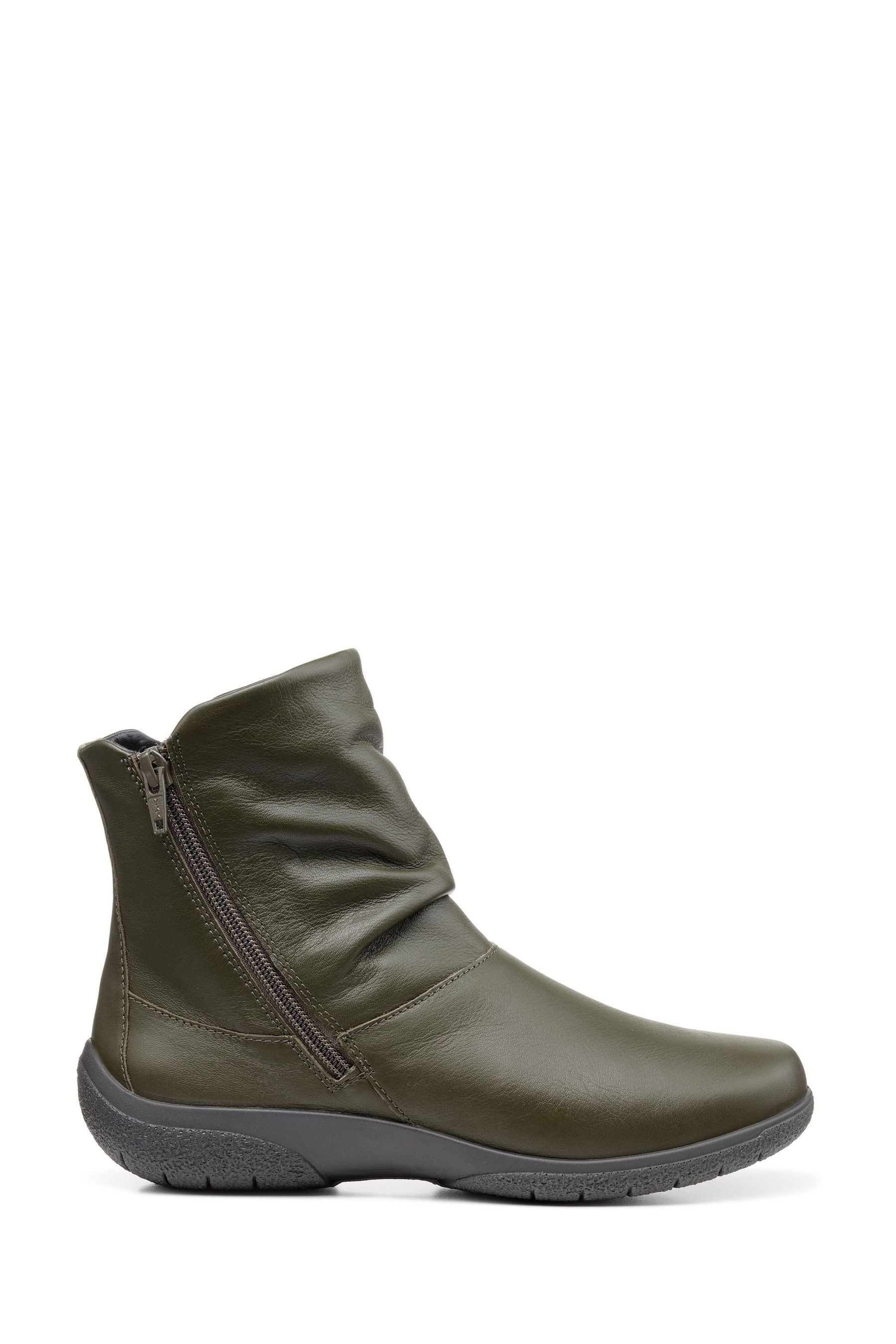 Hotter Green Wide Fit Whisper Zip Boots