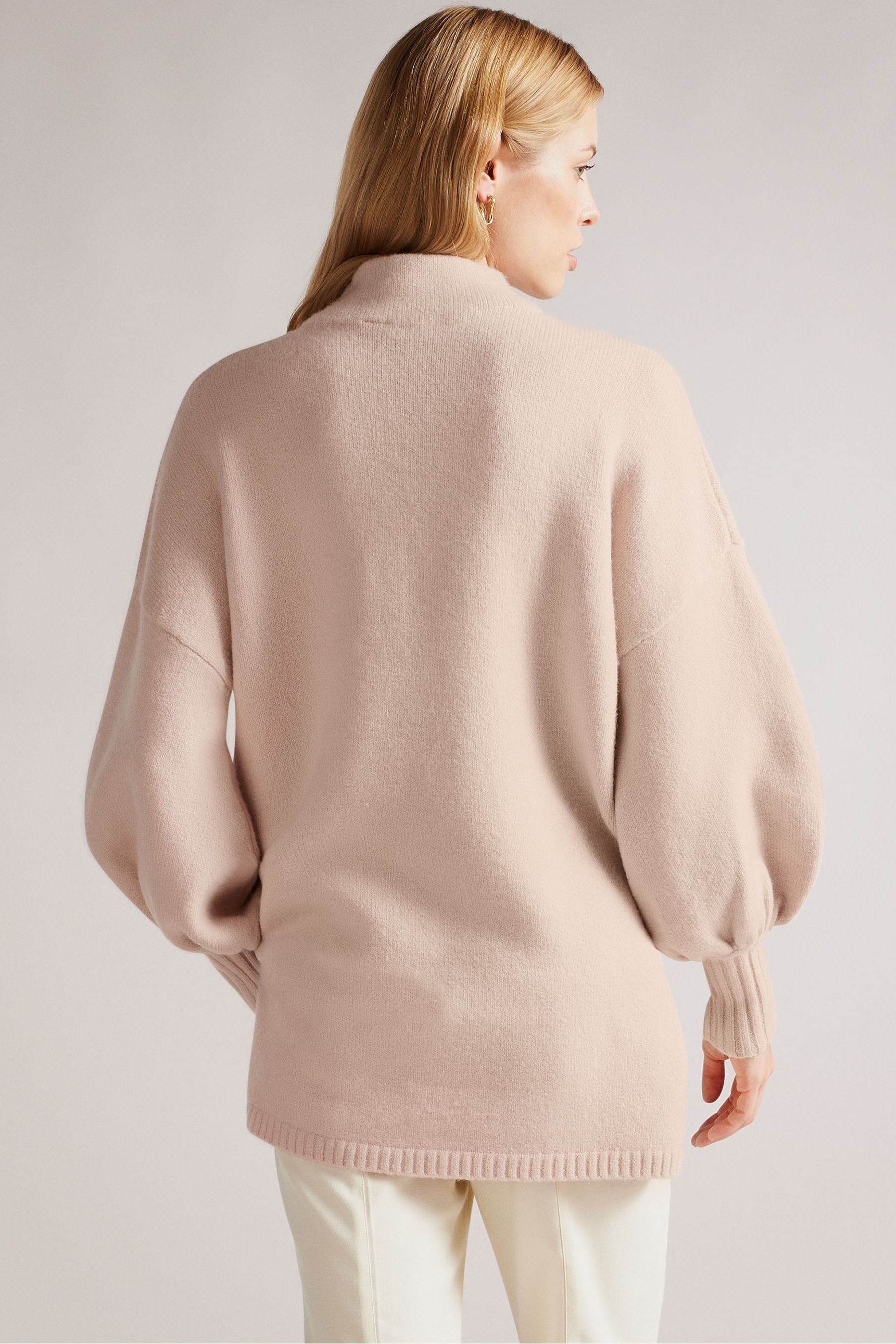 Buy Ted Baker Oversized Dusky Pink Ruby Funnel Neck Sweater from Next Luxembourg