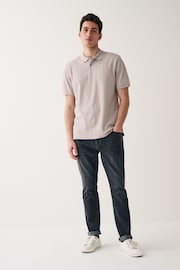 Neutral Regular Fit Short Sleeve Pique Polo Shirt - Image 3 of 5