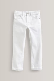 White Regular Fit Cotton Rich Stretch Jeans (3-17yrs) - Image 1 of 2