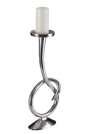 Fifty Five South White Twist Candle Holder - Image 2 of 4