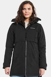 Didriksons Helle Wns Parka 5 Black Jacket - Image 1 of 5