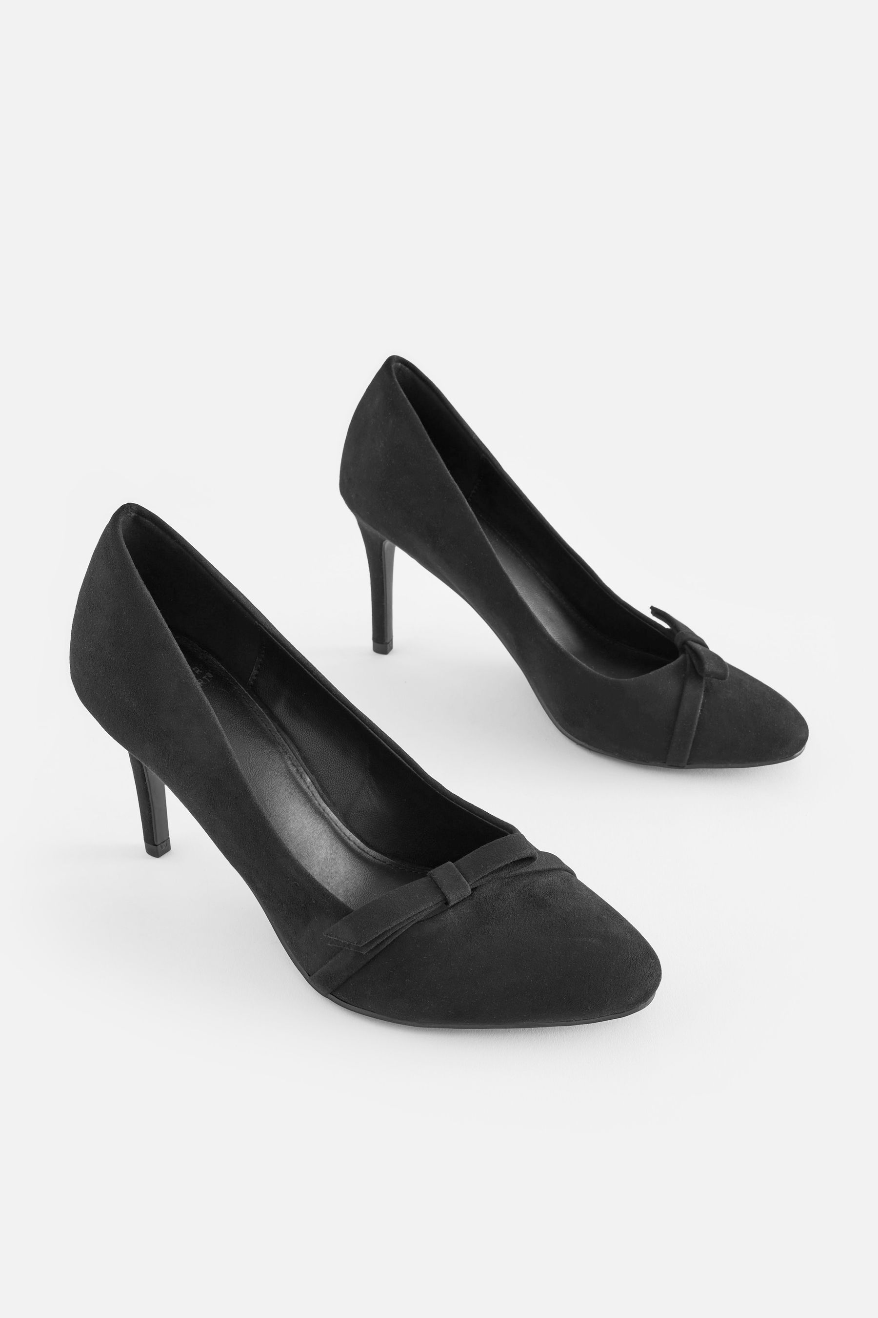 Buy Black Forever Comfort Round Toe Bow Court Shoes from Next Luxembourg