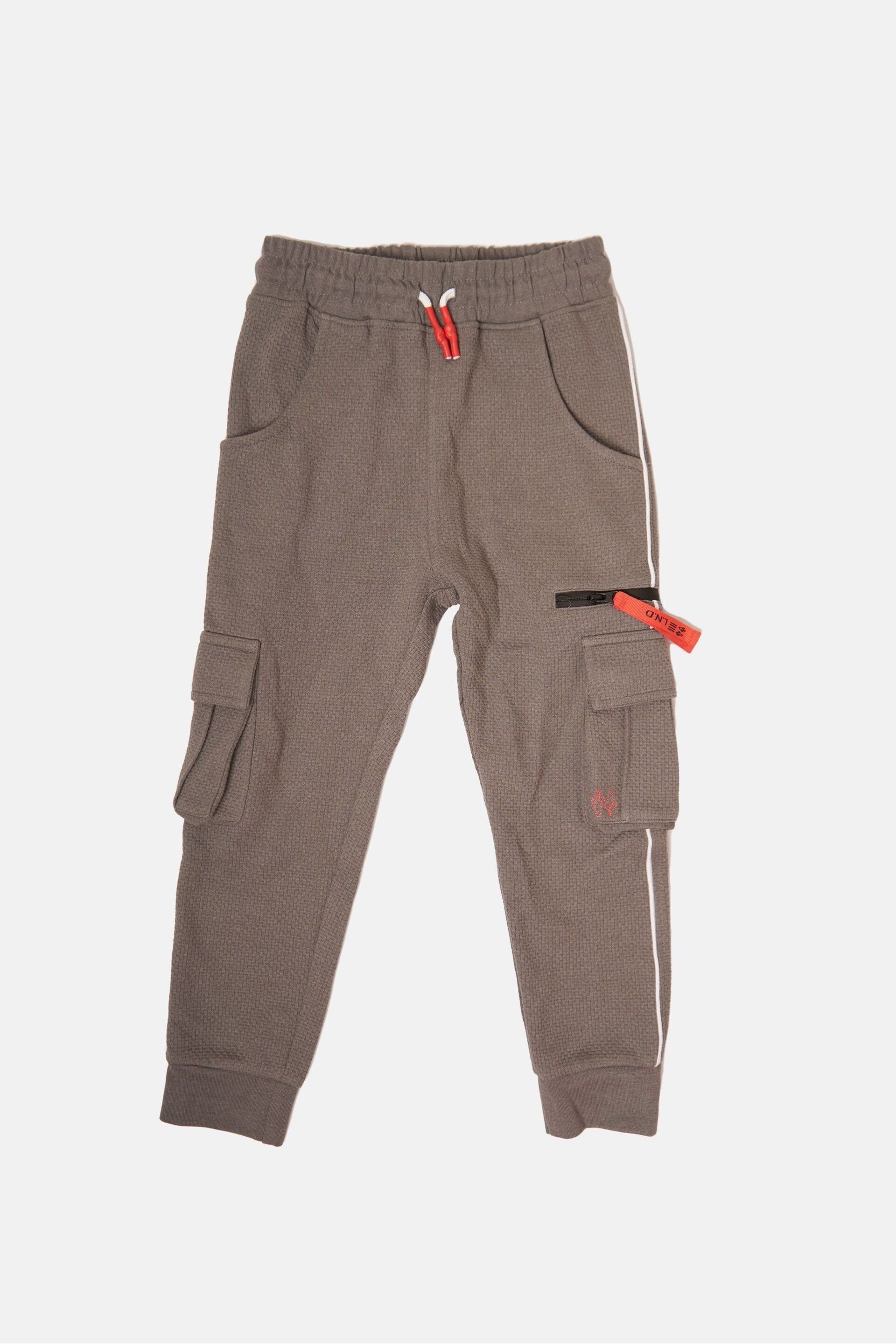 Angel & Rocket Grey Brown Pocket Frank Cargo Joggers - Image 4 of 6