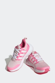 adidas Pink Sportswear Fortarun 2.0 Cloudfoam Lace Trainers - Image 4 of 9
