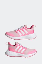 adidas Pink Sportswear Fortarun 2.0 Cloudfoam Lace Trainers - Image 5 of 9