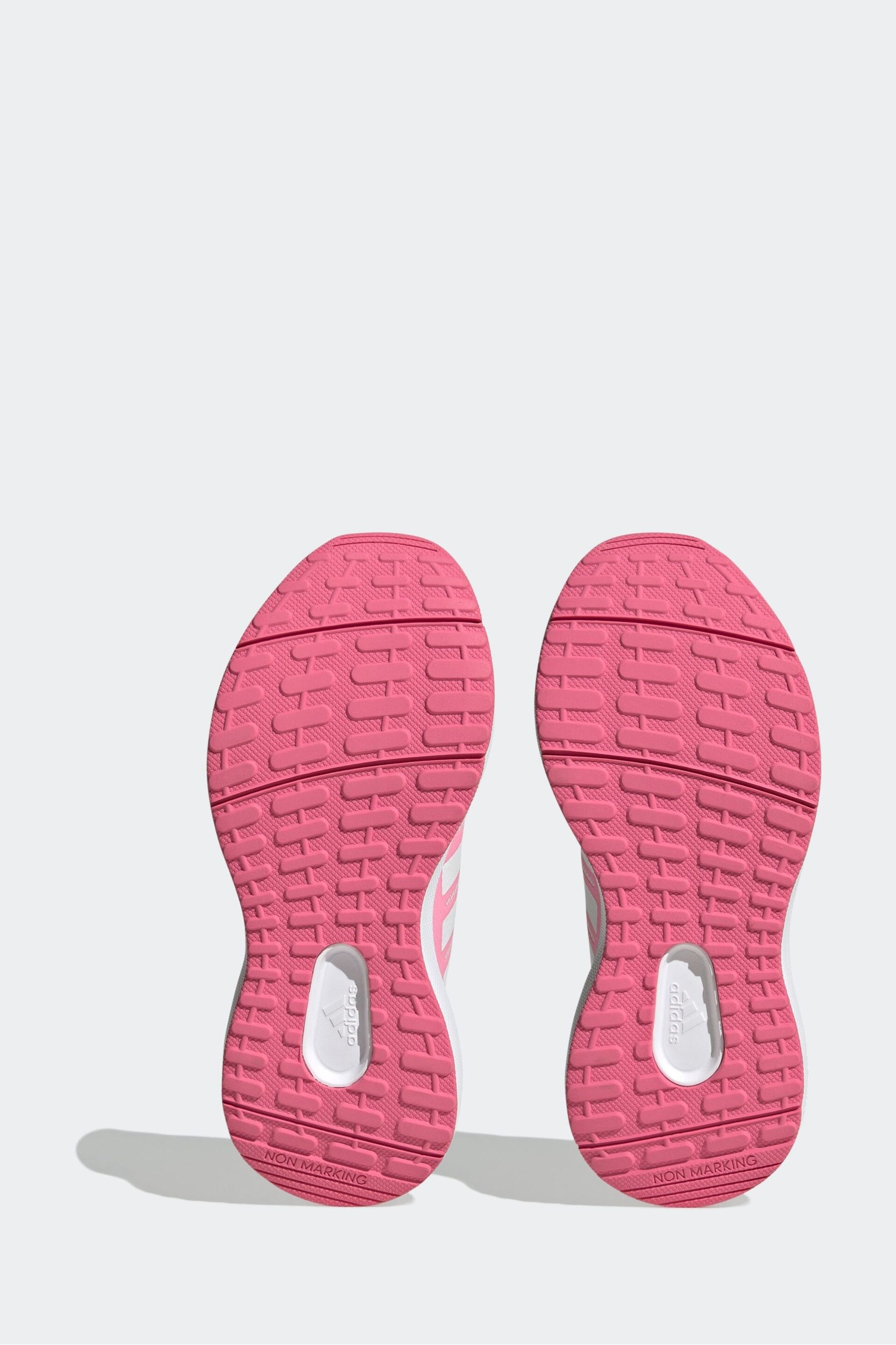 adidas Pink Sportswear Fortarun 2.0 Cloudfoam Lace Trainers - Image 7 of 9