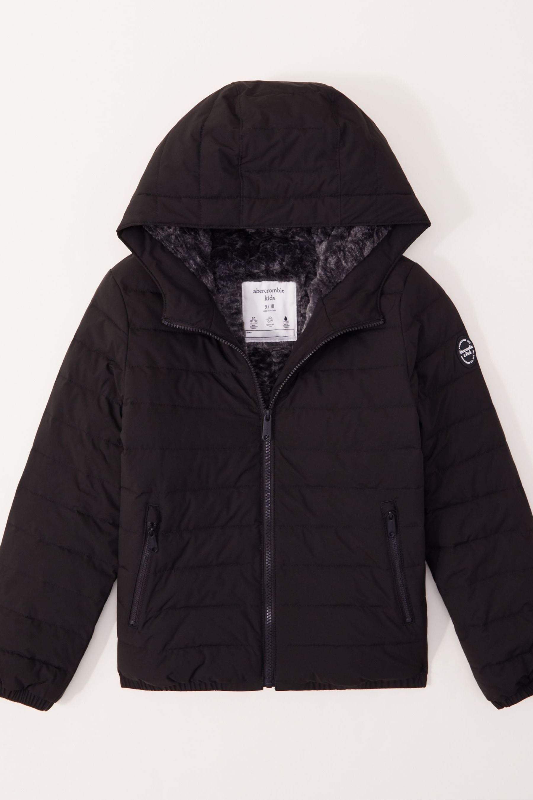 Buy Abercrombie Fitch Black Cosy Padded Jacket from Next Luxembourg