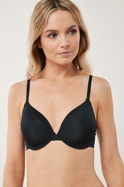 Black Pad Full Cup Smoothing Microfibre T-Shirt Bra - Image 1 of 4