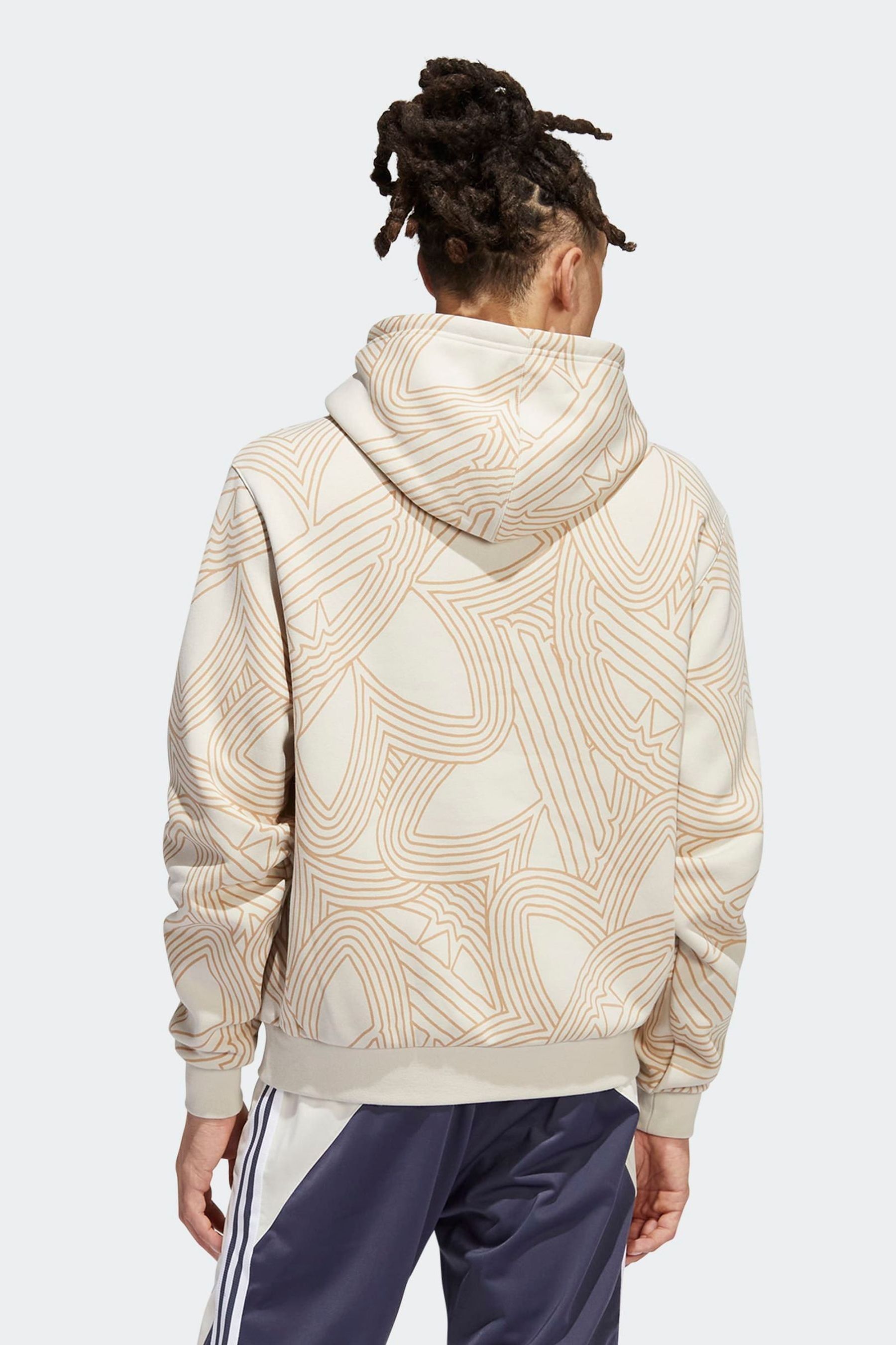 Buy adidas Originals Yellow Athletic Club Allover Print Hoodie from Next USA