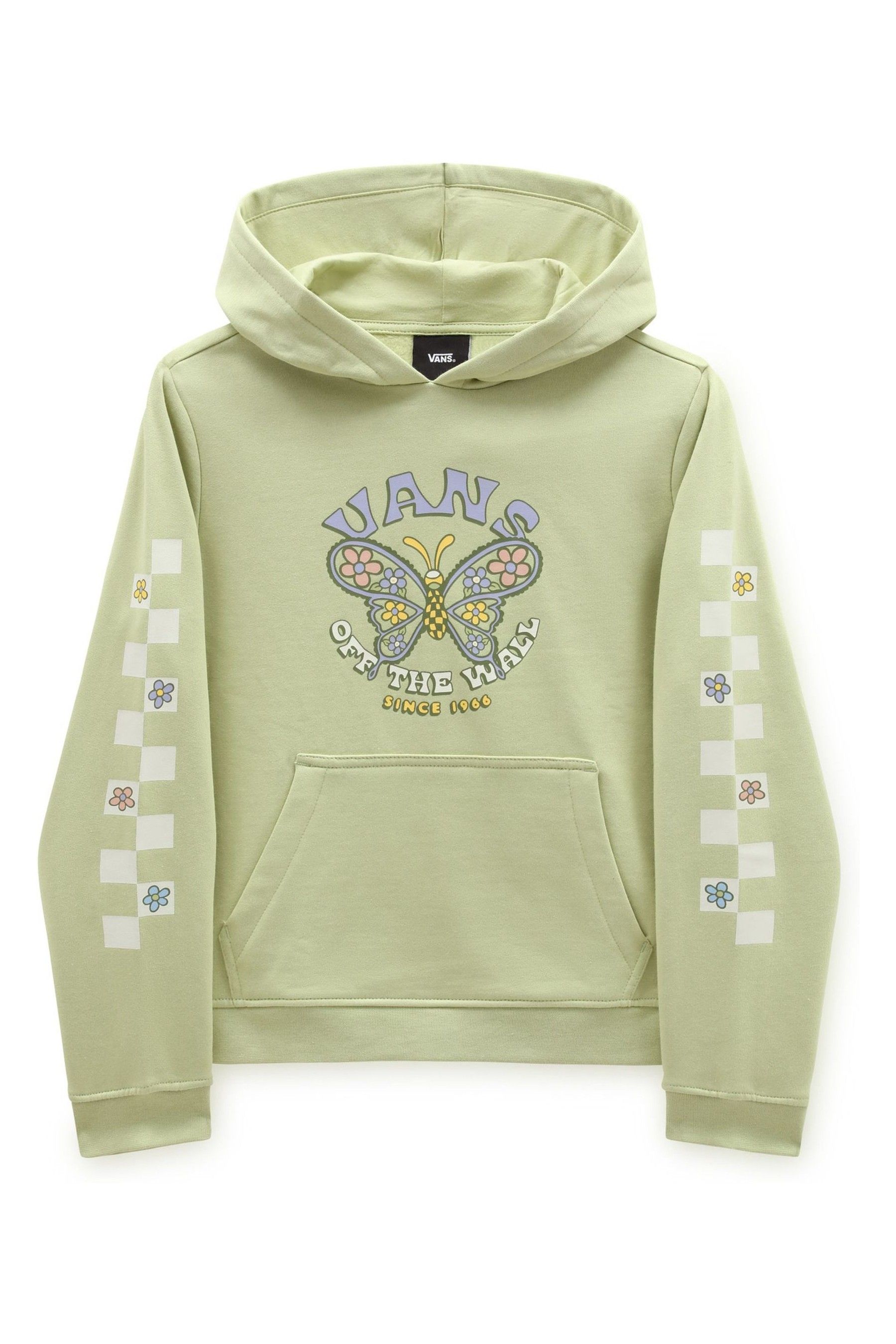 Buy Vans Girls Green Butterfly Floral Hoodie from Next Luxembourg