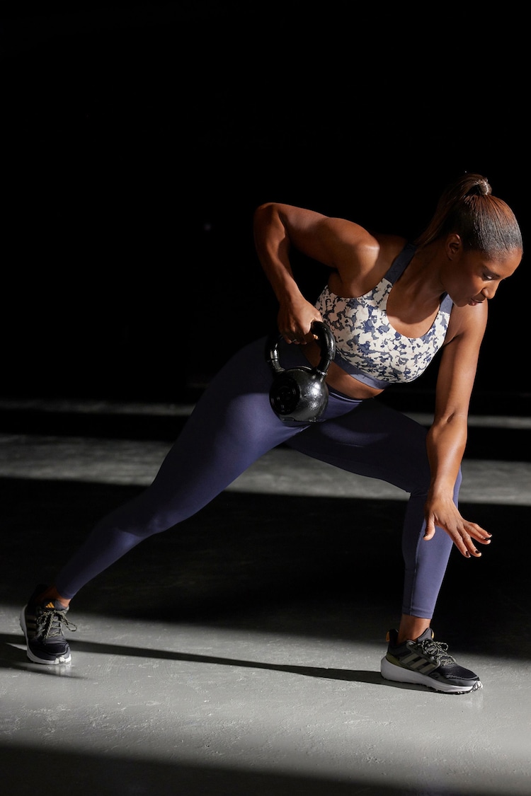 Navy Blue Active Yoga Leggings - Image 2 of 9