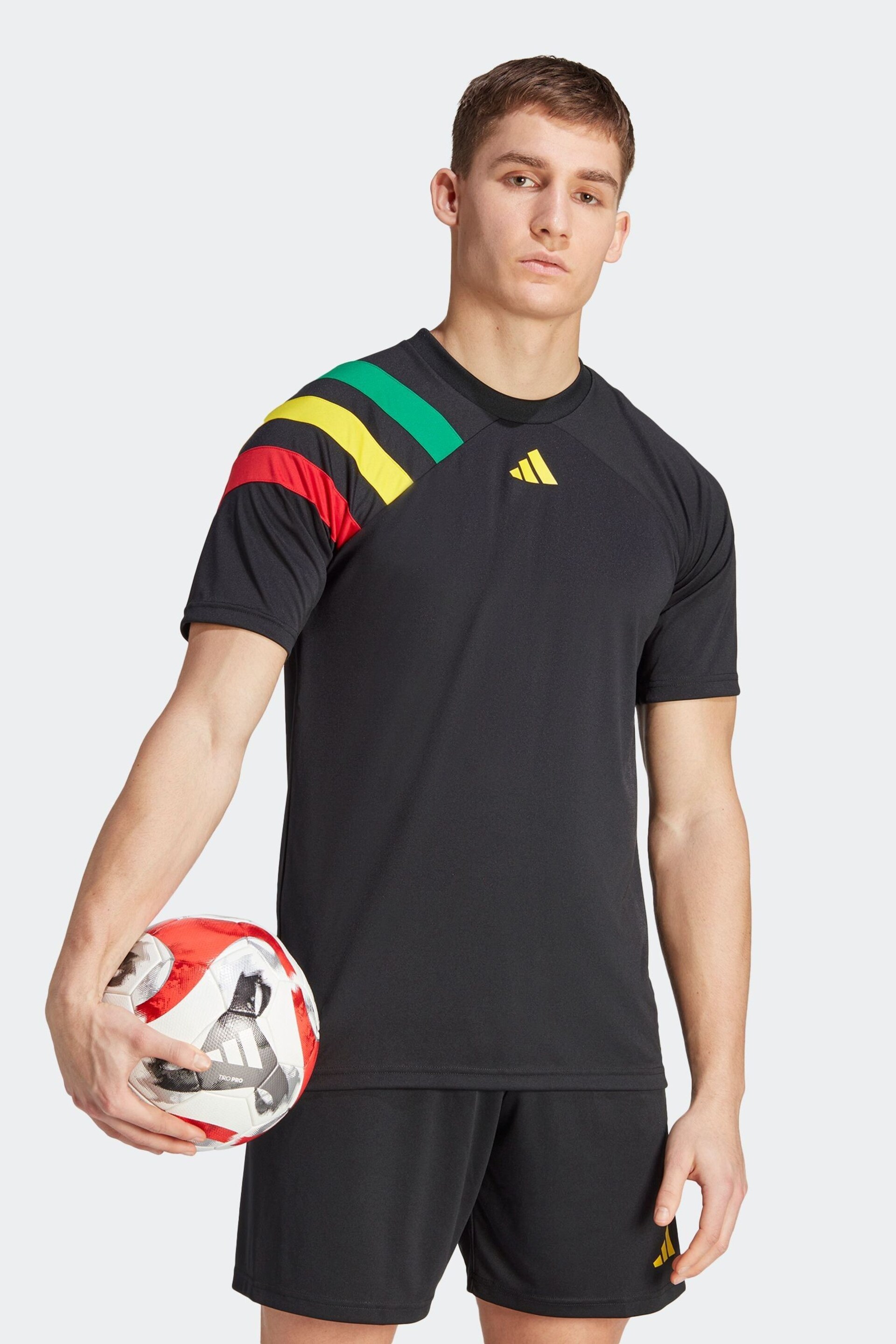 adidas Dark Black Fortore 23 Jersey - Image 2 of 8