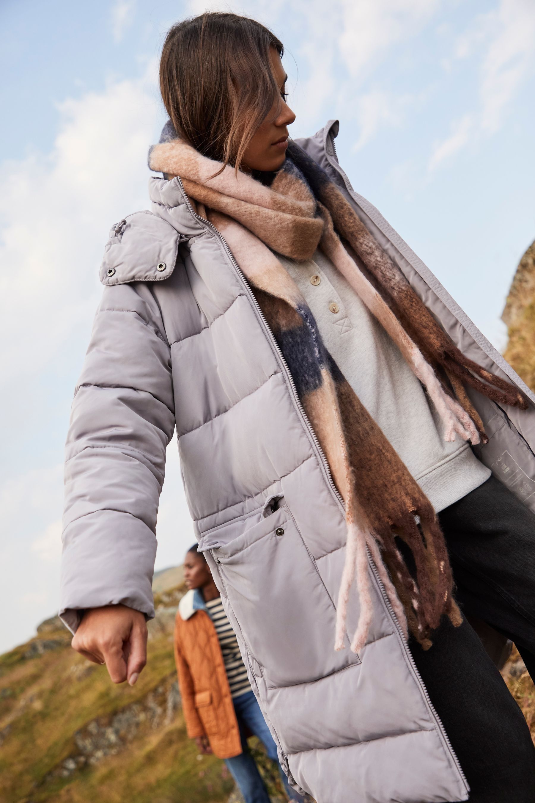 Joules mid length coast hooded jacket new arrivals