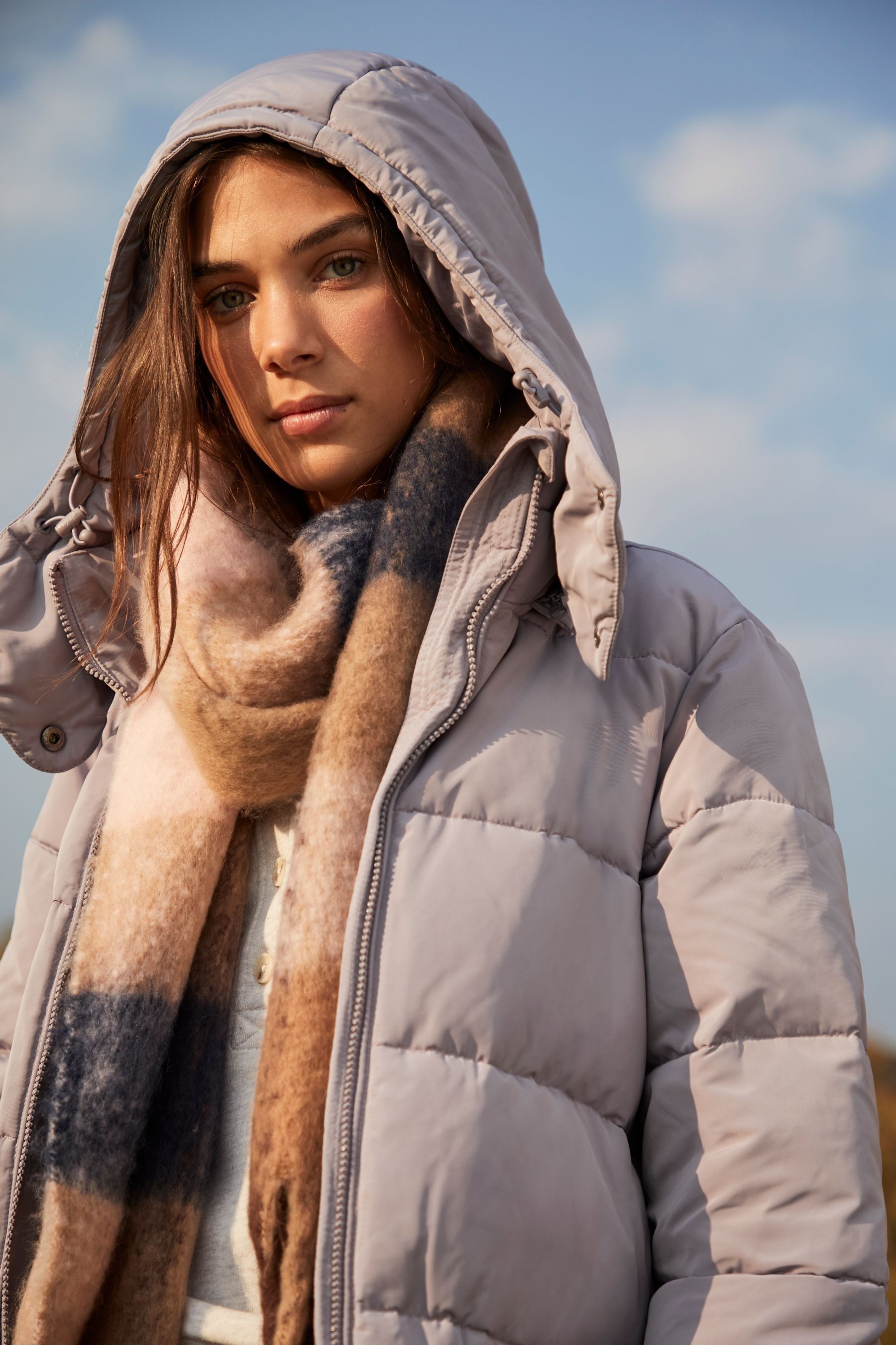 Buy Joules Purple Whitwell Mid Length Puffer Coat from Next Lithuania