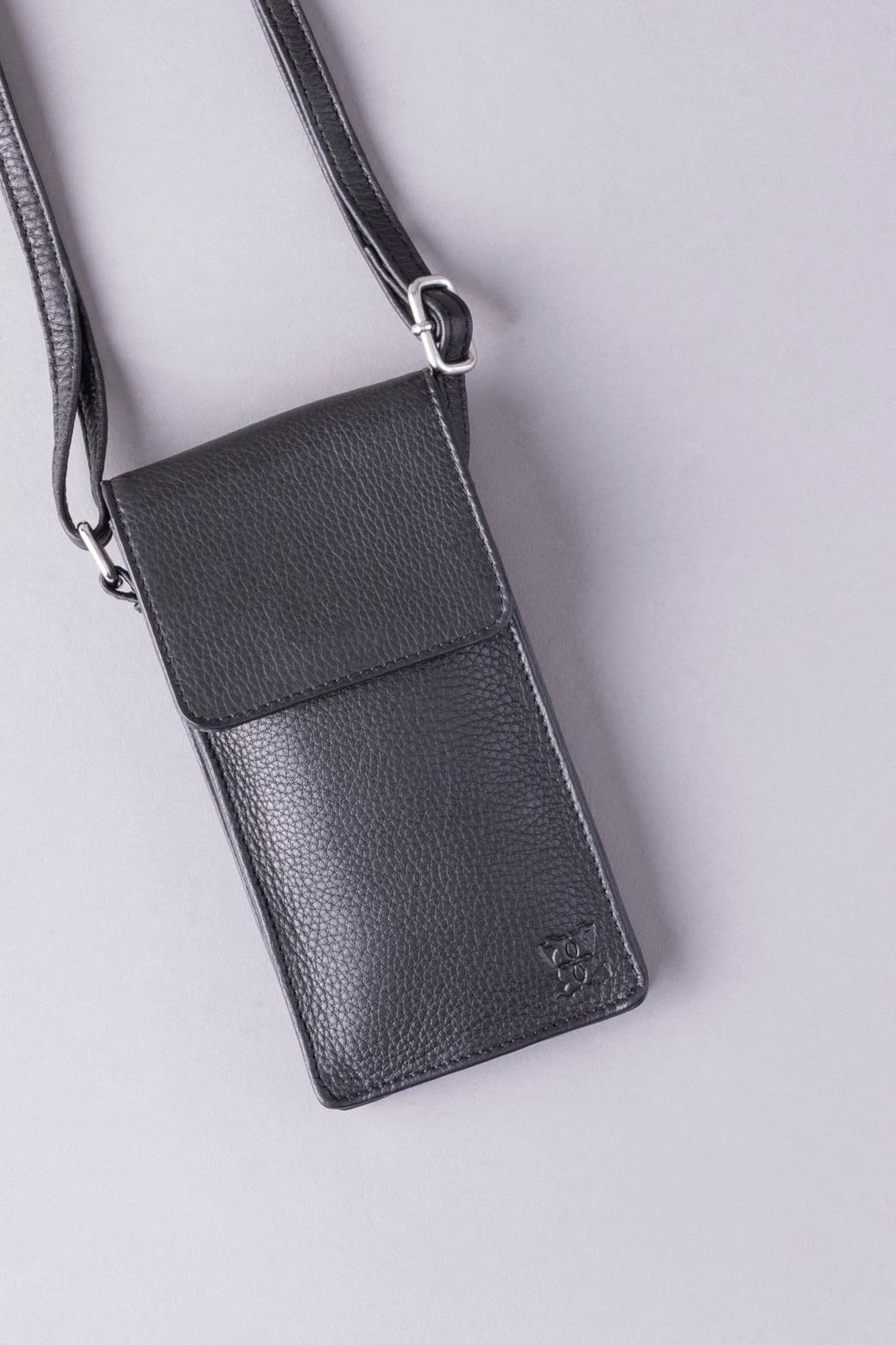 Buy Lakeland Leather Black Cross Body Phone Pouch Bag from the Next UK online shop